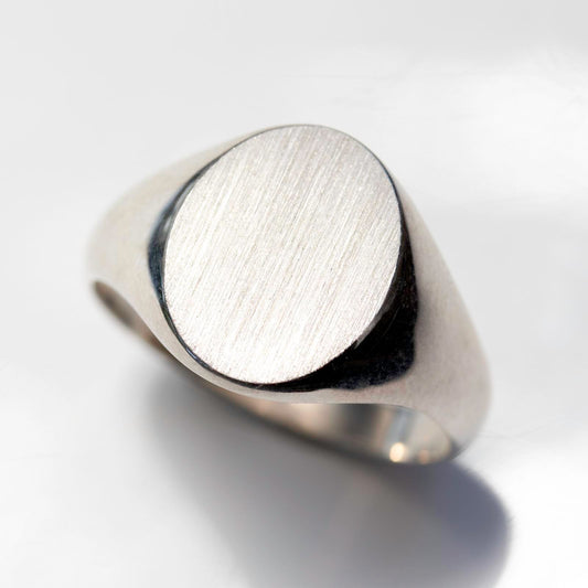 14x12mm Oval Signet Ring