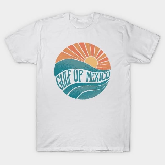 Gulf of Mexico T-Shirt - Bold Ocean Graphic Tee for Beach Enthusiasts Casual Comfort Top