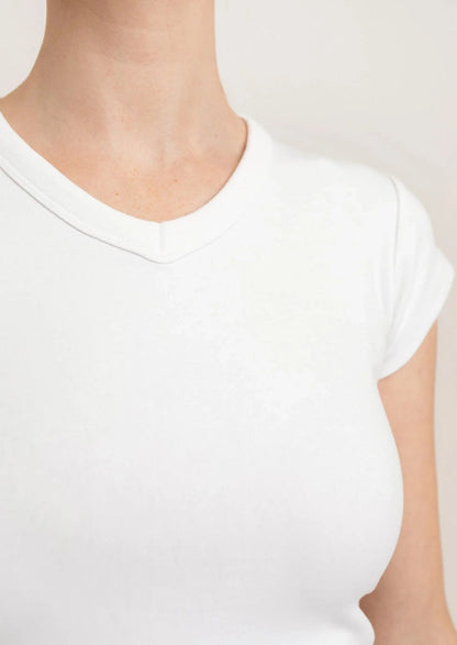 Suzy V-Neck Cotton Tee