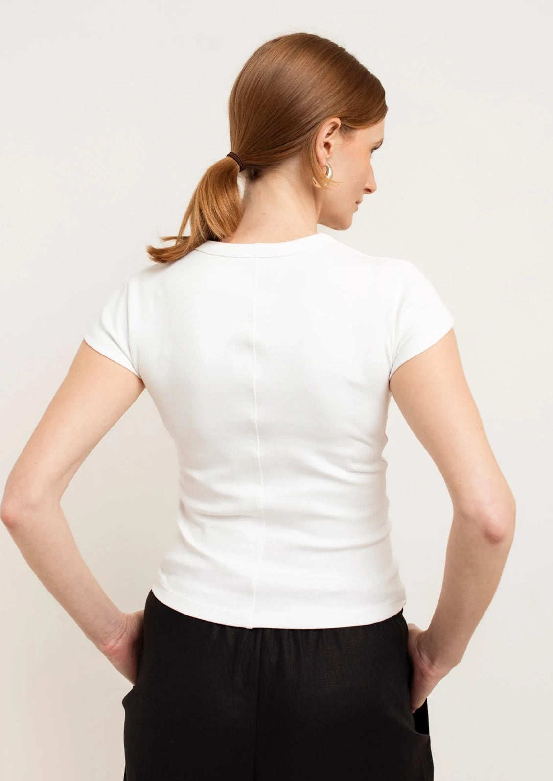 Suzy V-Neck Cotton Tee