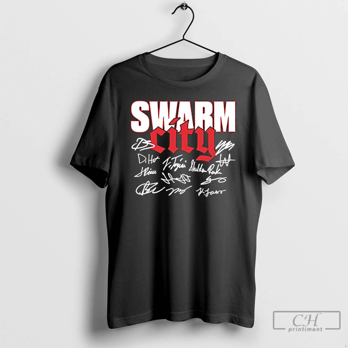 Premium Swarm City Houston Texans Football Players Signatures