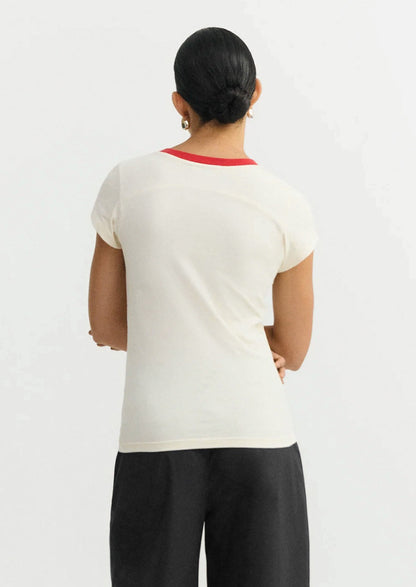 Selma Paneled Cotton Tee