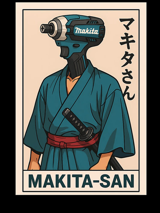 Makita-San (Original) Anime Japanese Style by Captain-Jawx Unisex T-shirt, Sweatshirt, Hoodie, Long Sleeve Tee
