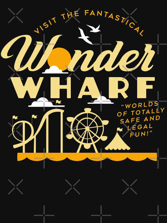 Retro Wonder Wharf by Lone Wolves Unisex T-shirt, Sweatshirt, Hoodie, Long Sleeve Tee