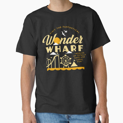 Retro Wonder Wharf by Lone Wolves Unisex T-shirt, Sweatshirt, Hoodie, Long Sleeve Tee
