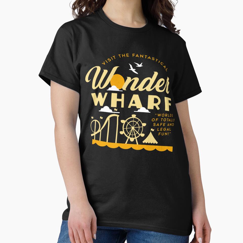 Retro Wonder Wharf by Lone Wolves Unisex T-shirt, Sweatshirt, Hoodie, Long Sleeve Tee