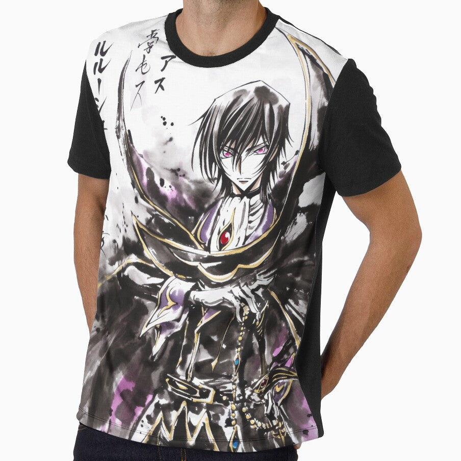 Lelouch Sumi-e by AnimeArsenalPrints Unisex T-shirt, Sweatshirt, Hoodie, Long Sleeve Tee