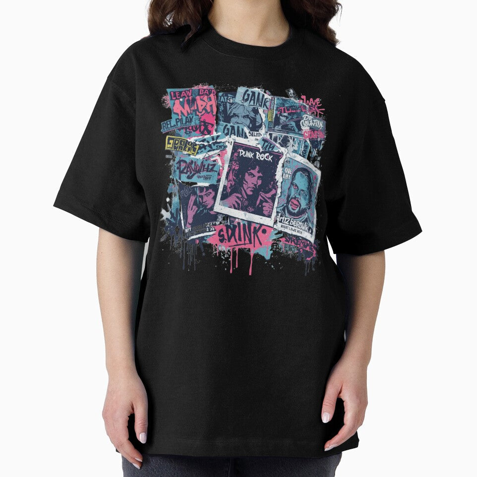 Retro Punk by RisingWolfStudio Unisex T-shirt, Sweatshirt, Hoodie, Long Sleeve Tee