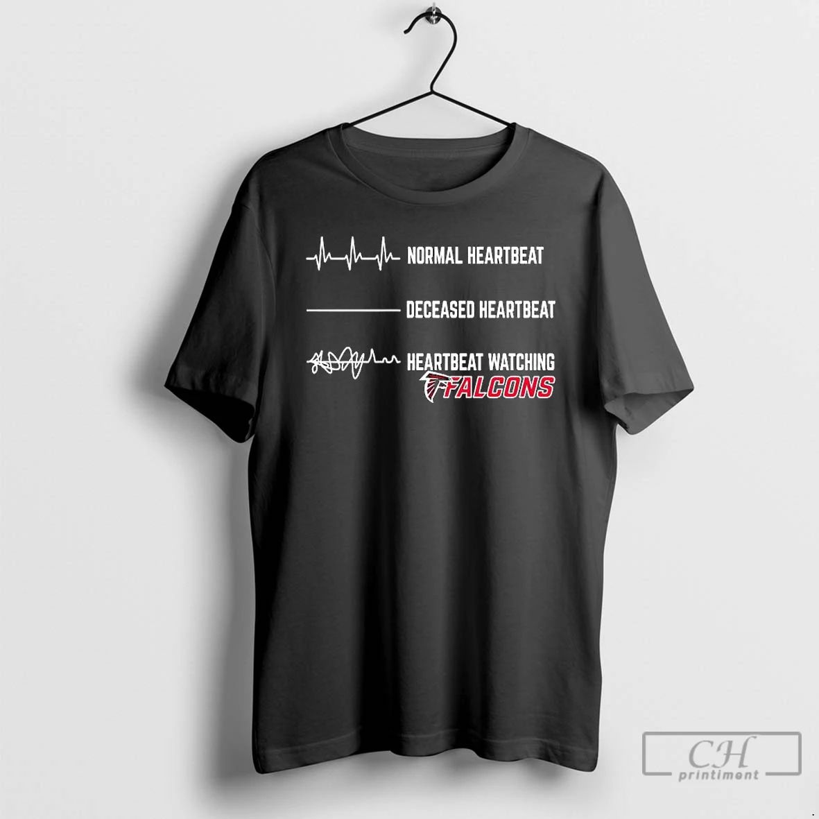 Normal Heartbeat Deceased Heartbeat Heartbeat Watching Atlanta Falcons T Shirts Unisex T-shirt, Sweatshirt, Hoodie, Long Sleeve Tee