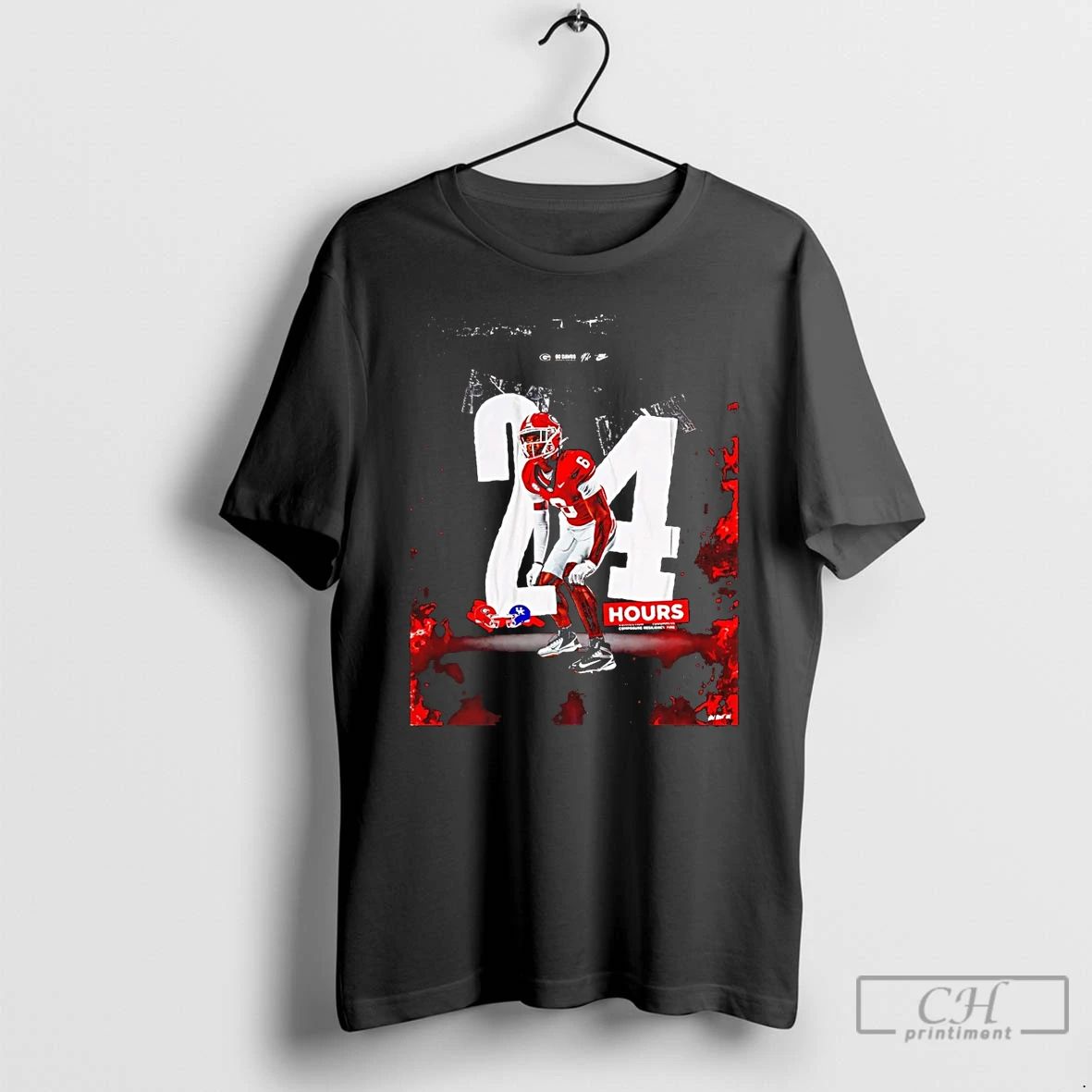 Classic Daylen Everette Georgia Bulldogs 24 Hours Graphic T Shirts Hoodie Longsleeve Unisex T-shirt, Sweatshirt, Hoodie, Long Sleeve Tee